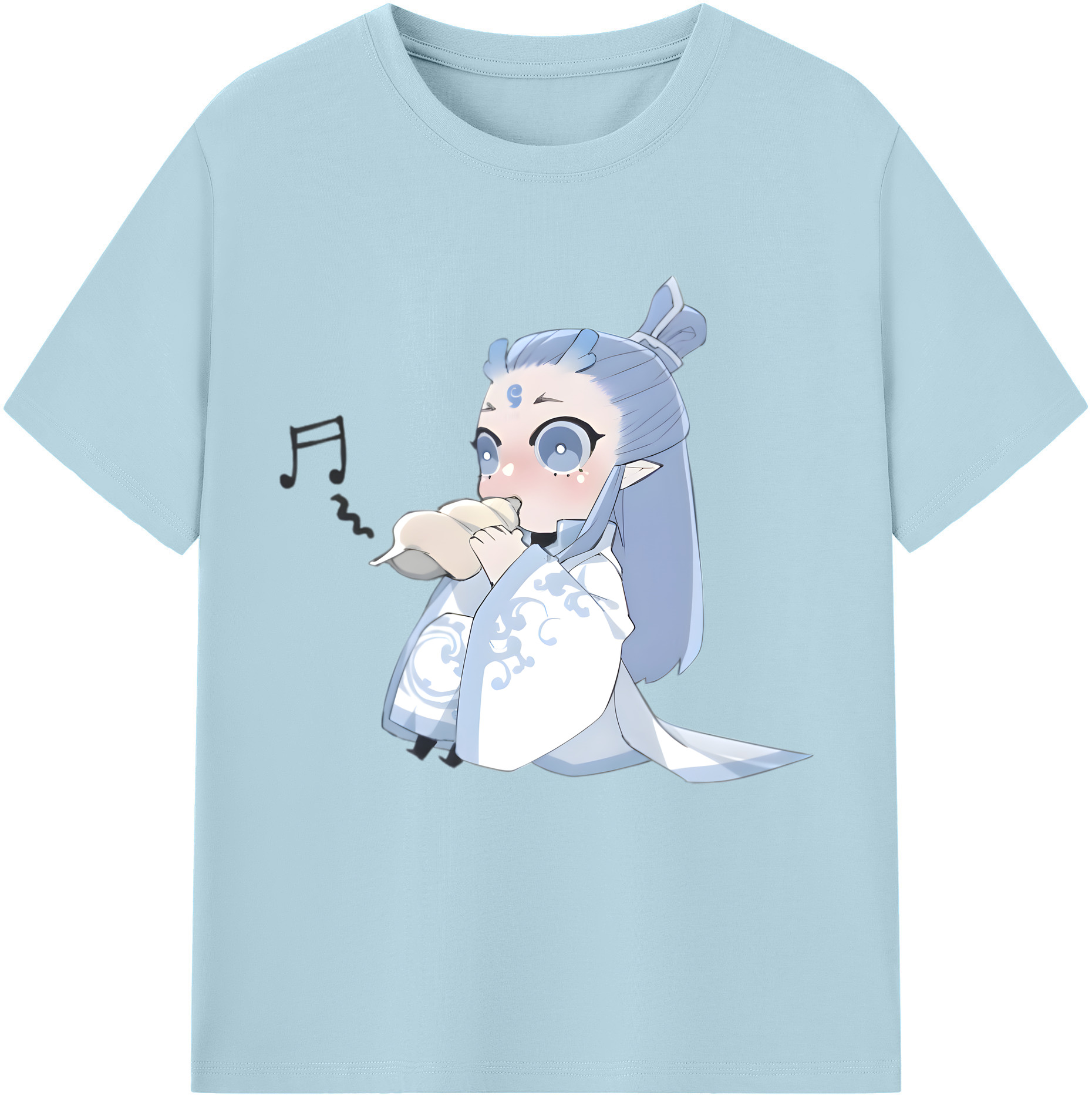 （画像用） Ne Zha 2 ナタ 魔童の大暴れ 綿100％半袖Tシャツ（フロントプリント）